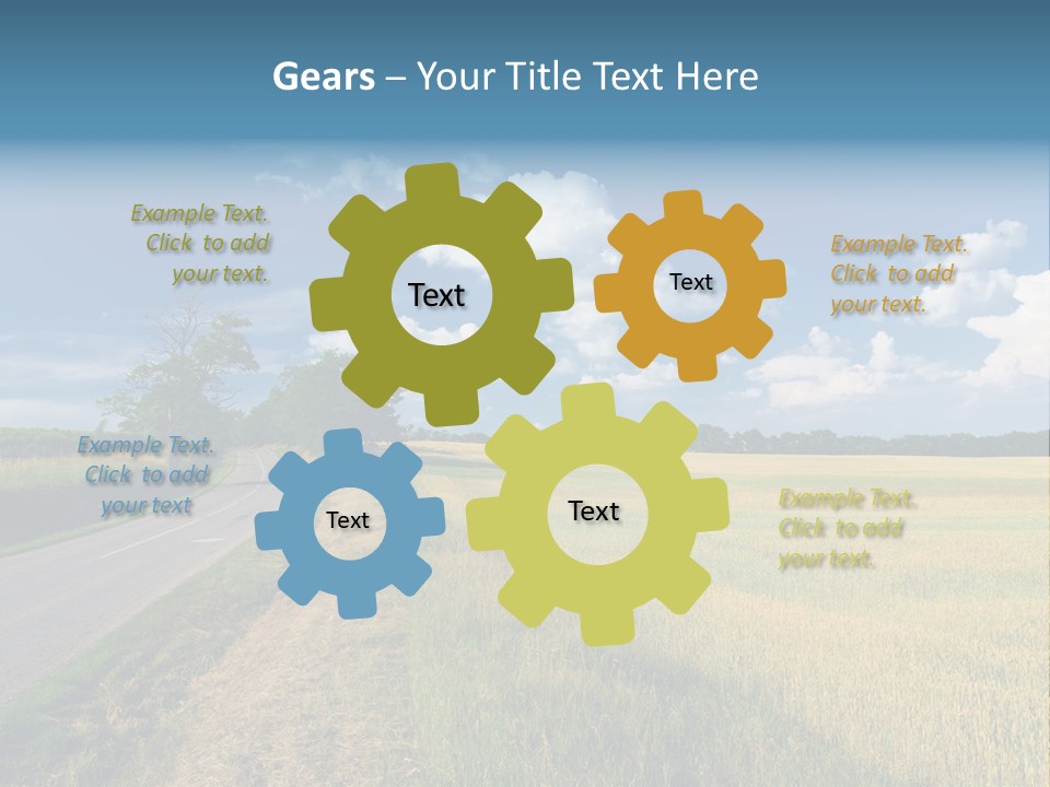 Landscape Outdoor Color PowerPoint Template