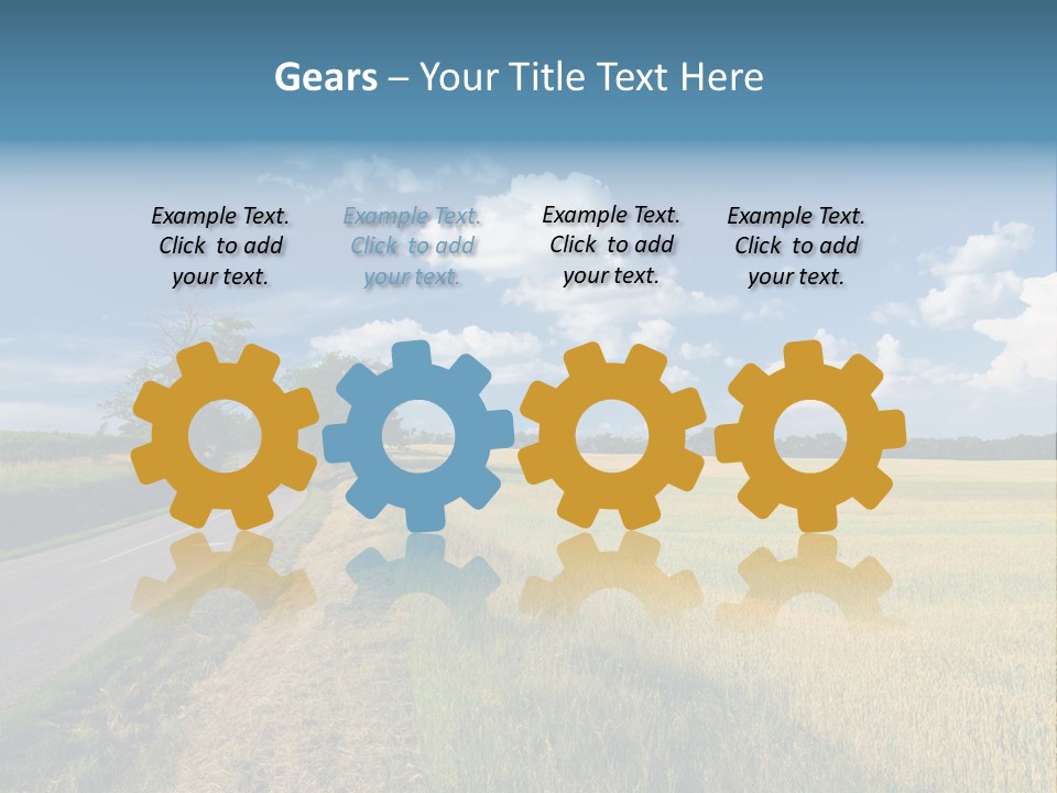 Landscape Outdoor Color PowerPoint Template