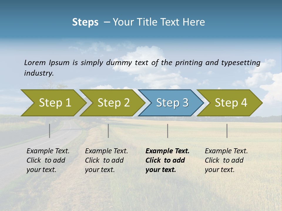 Landscape Outdoor Color PowerPoint Template