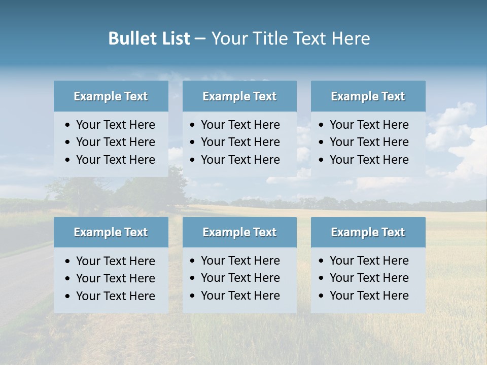 Landscape Outdoor Color PowerPoint Template