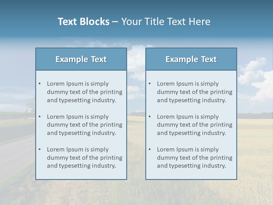 Landscape Outdoor Color PowerPoint Template