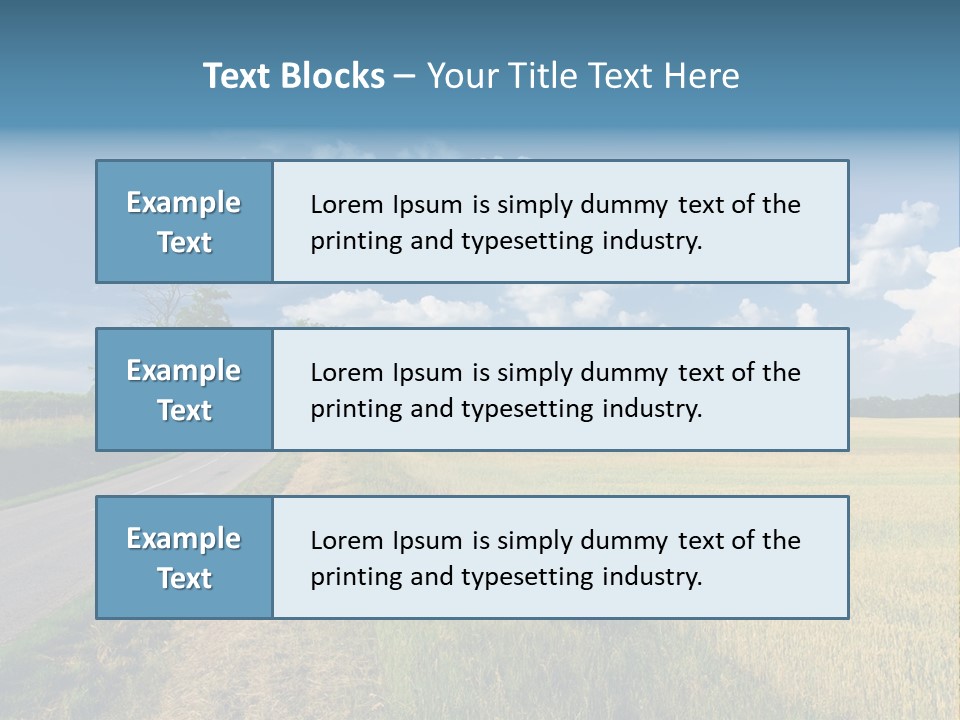 Landscape Outdoor Color PowerPoint Template