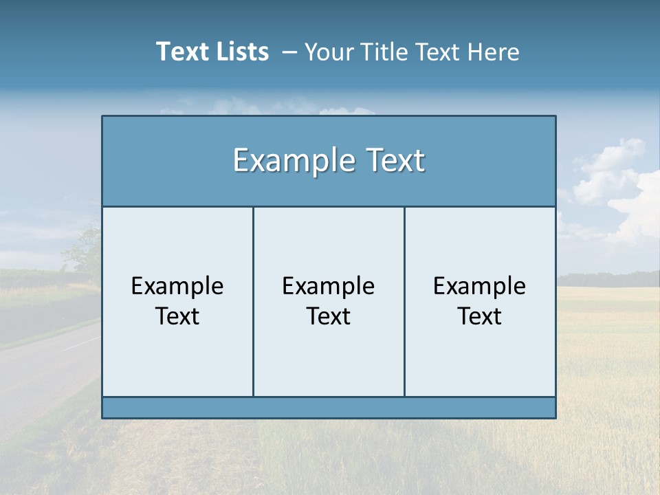 Landscape Outdoor Color PowerPoint Template