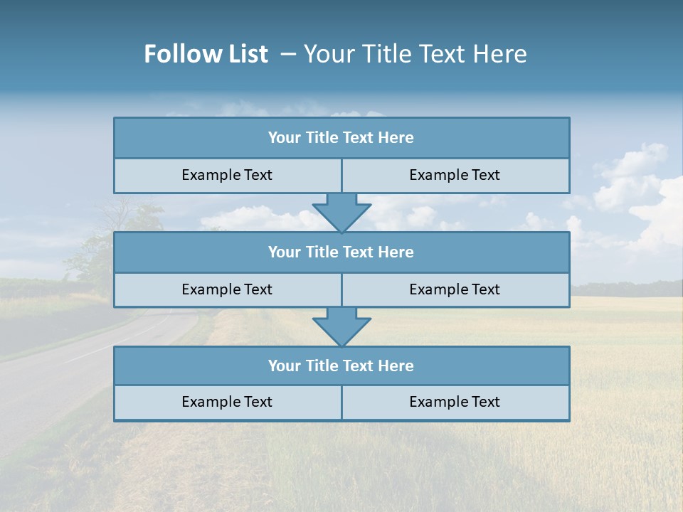 Landscape Outdoor Color PowerPoint Template