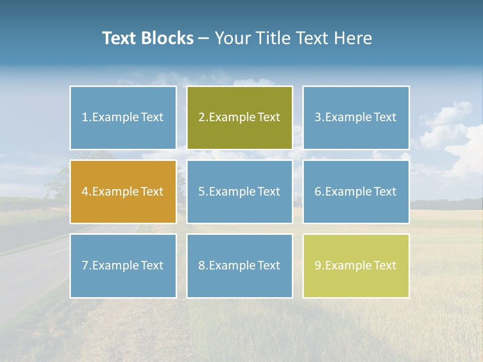 Landscape Outdoor Color PowerPoint Template