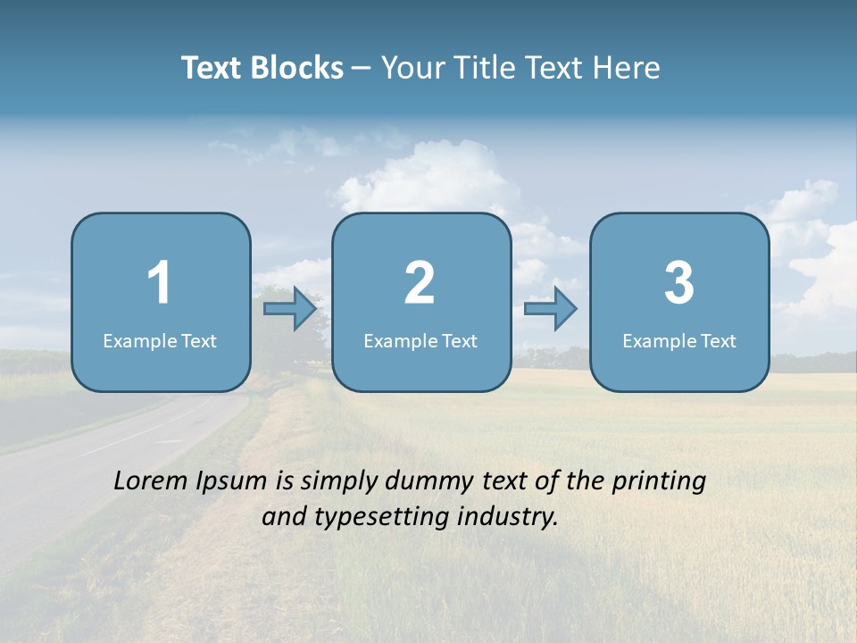 Landscape Outdoor Color PowerPoint Template