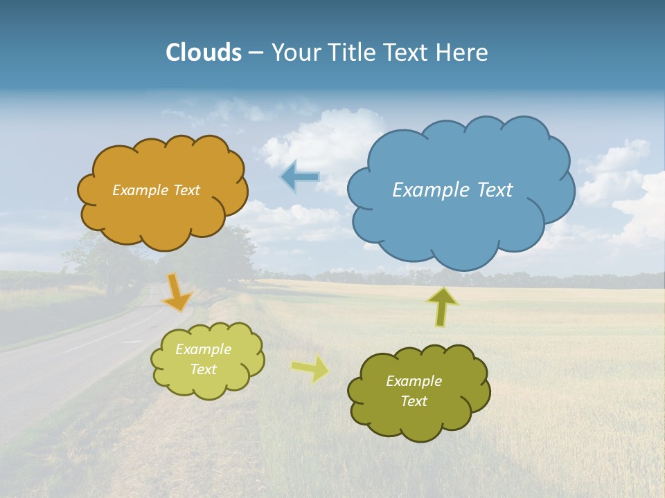 Landscape Outdoor Color PowerPoint Template