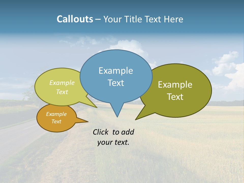 Landscape Outdoor Color PowerPoint Template