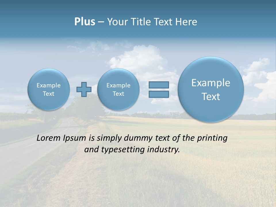 Landscape Outdoor Color PowerPoint Template