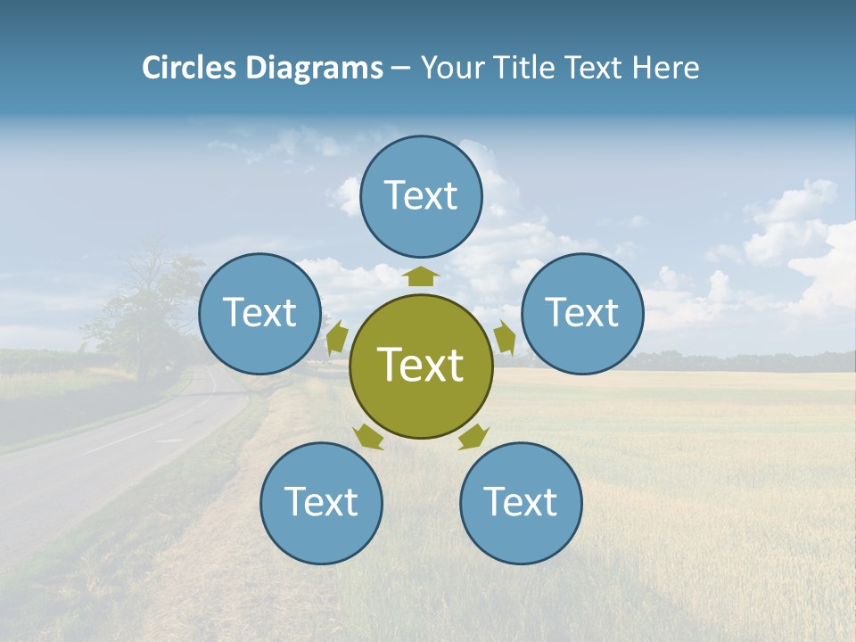 Landscape Outdoor Color PowerPoint Template