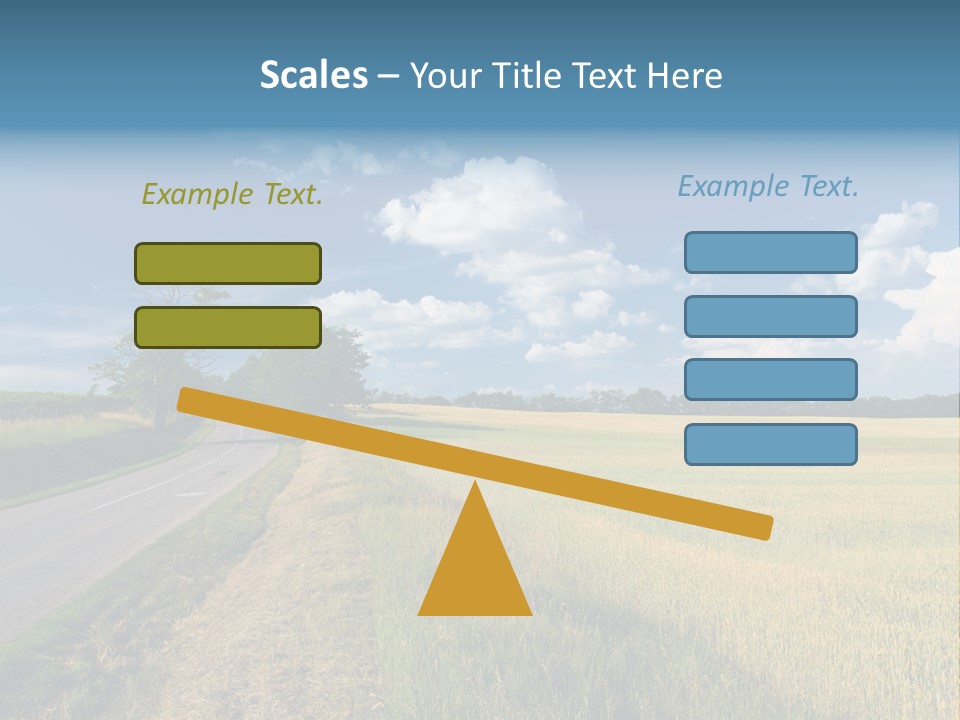 Landscape Outdoor Color PowerPoint Template