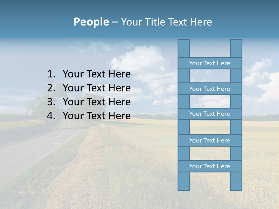 Landscape Outdoor Color PowerPoint Template