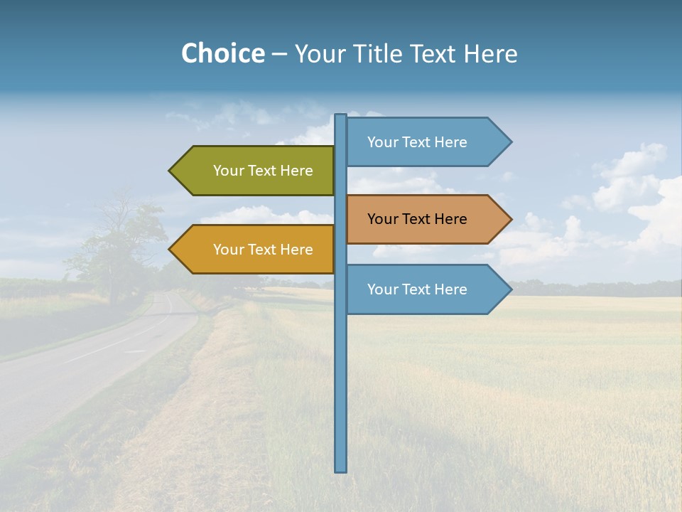 Landscape Outdoor Color PowerPoint Template