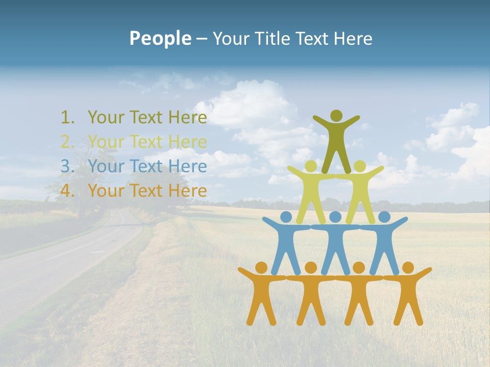 Landscape Outdoor Color PowerPoint Template