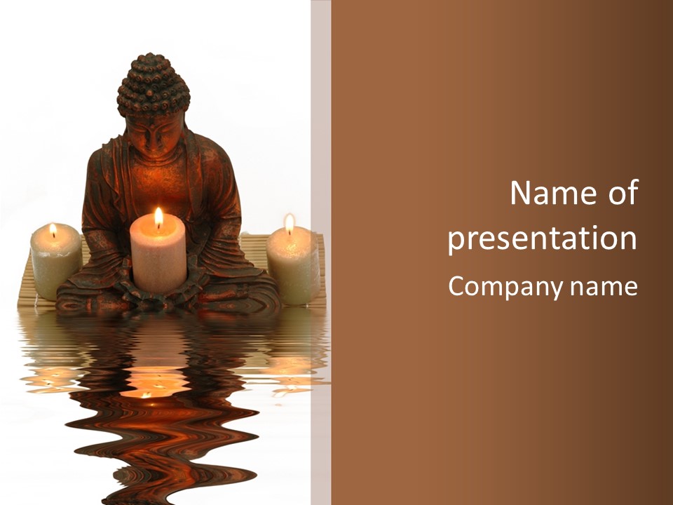 Fire Meditate Spa PowerPoint Template