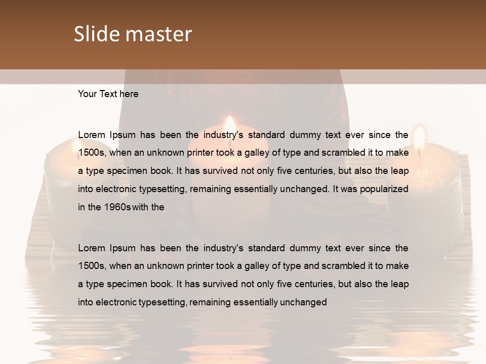 Fire Meditate Spa PowerPoint Template