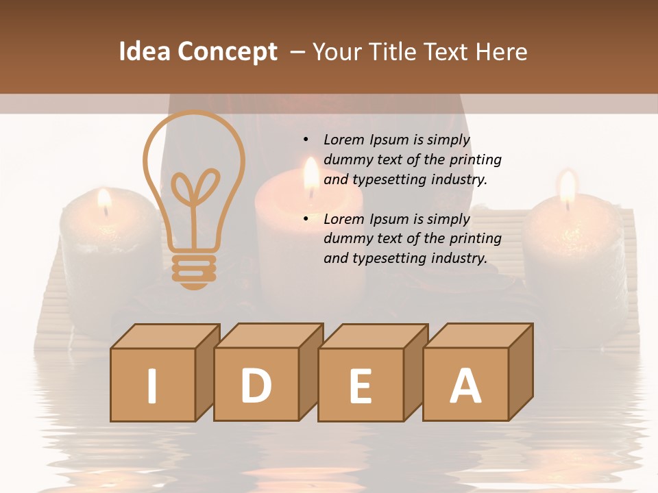 Fire Meditate Spa PowerPoint Template