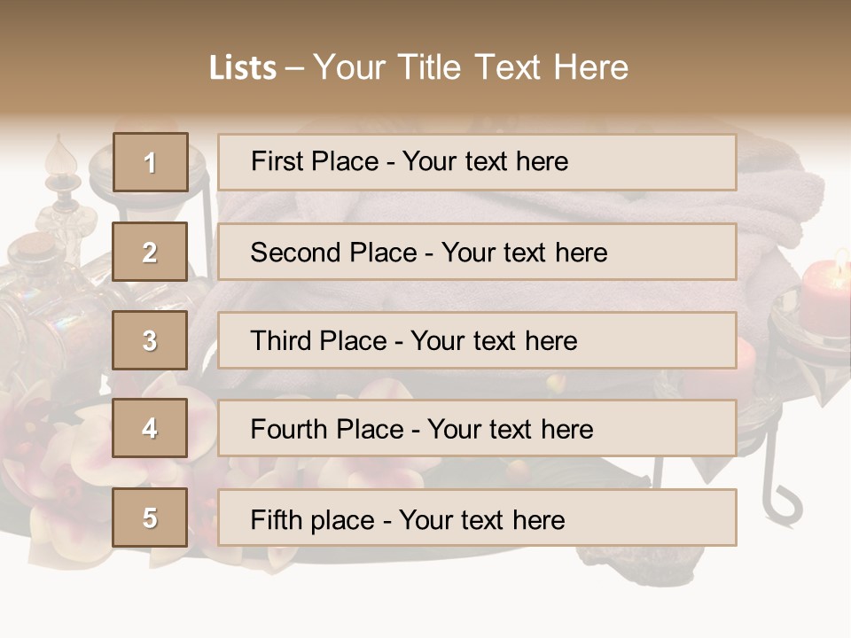 Decoration Perfume Clean PowerPoint Template