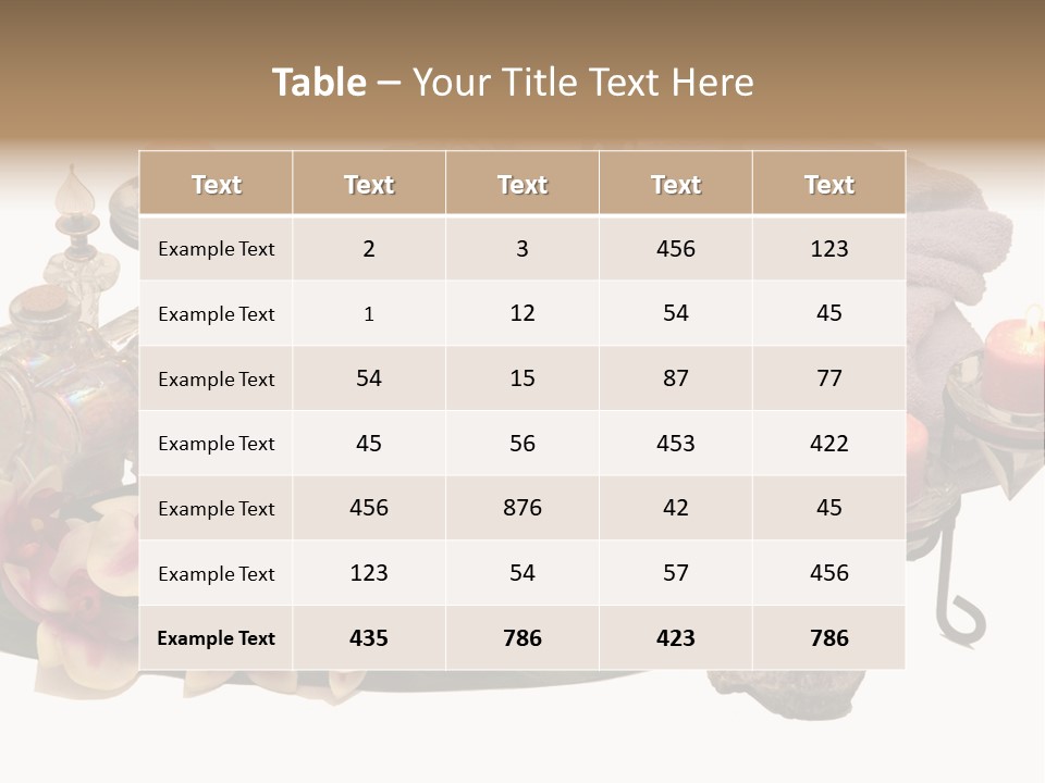 Decoration Perfume Clean PowerPoint Template