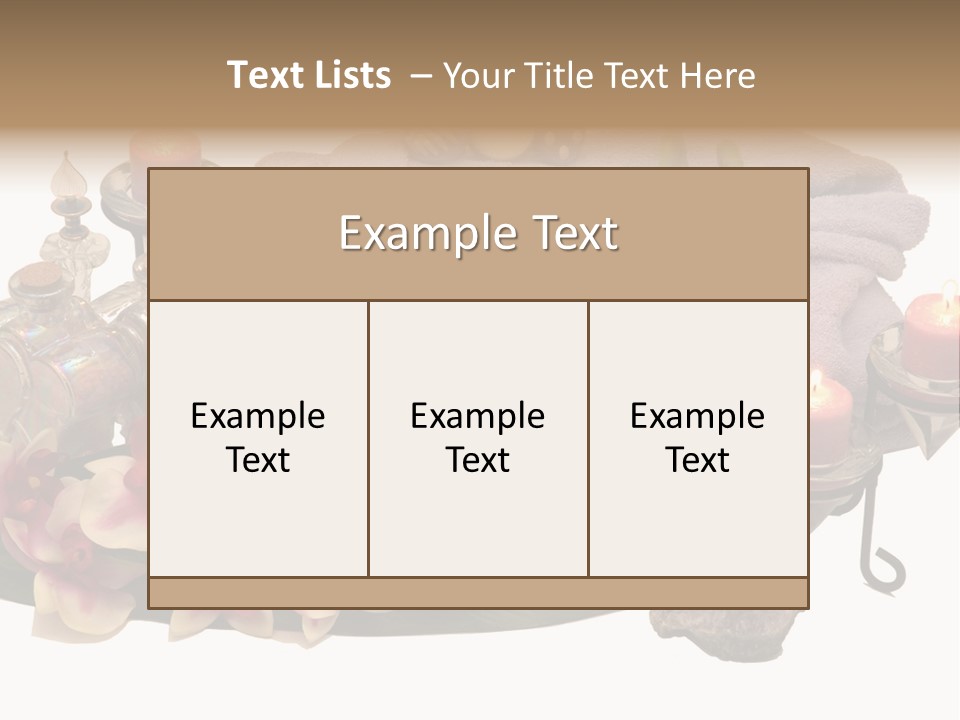 Decoration Perfume Clean PowerPoint Template