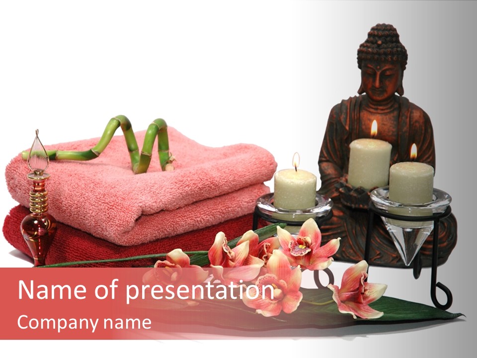 Statue Massage Tranquil PowerPoint Template