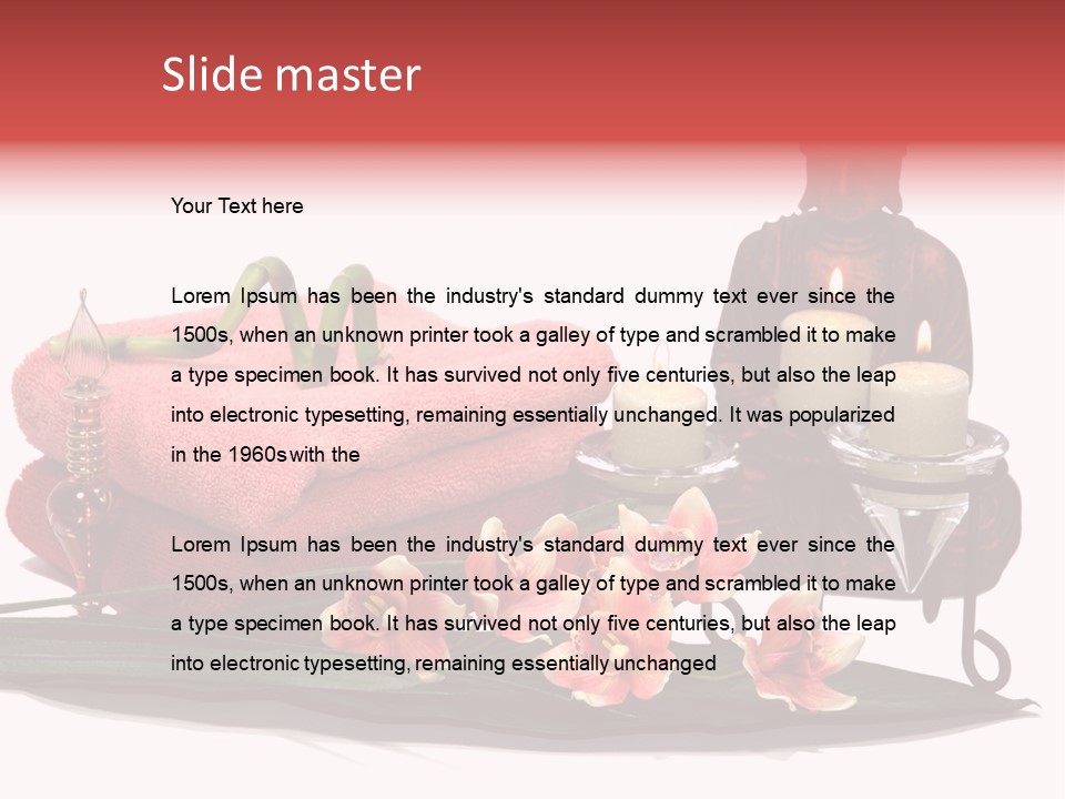 Statue Massage Tranquil PowerPoint Template