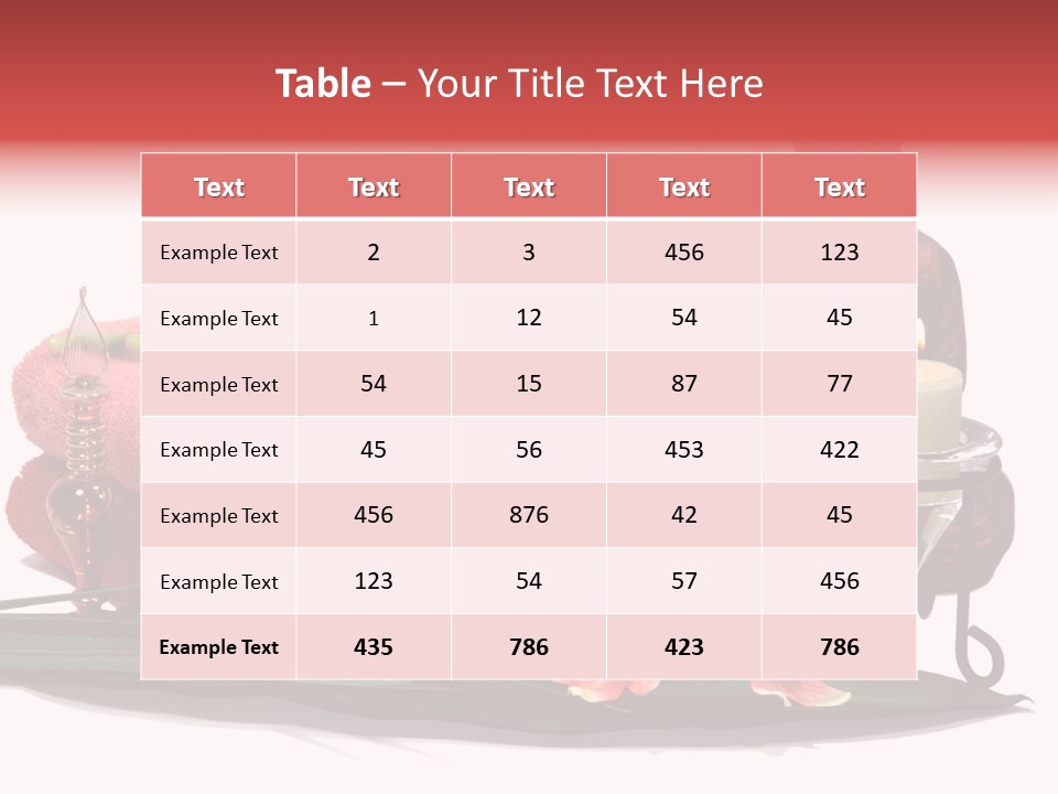 Statue Massage Tranquil PowerPoint Template