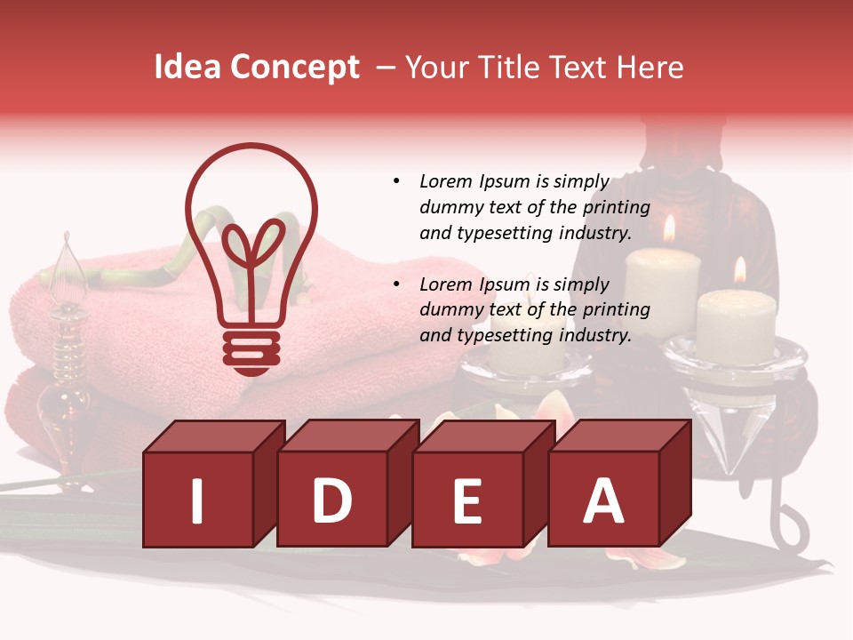 Statue Massage Tranquil PowerPoint Template