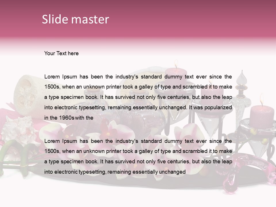 Reflexology Luxury Bath PowerPoint Template