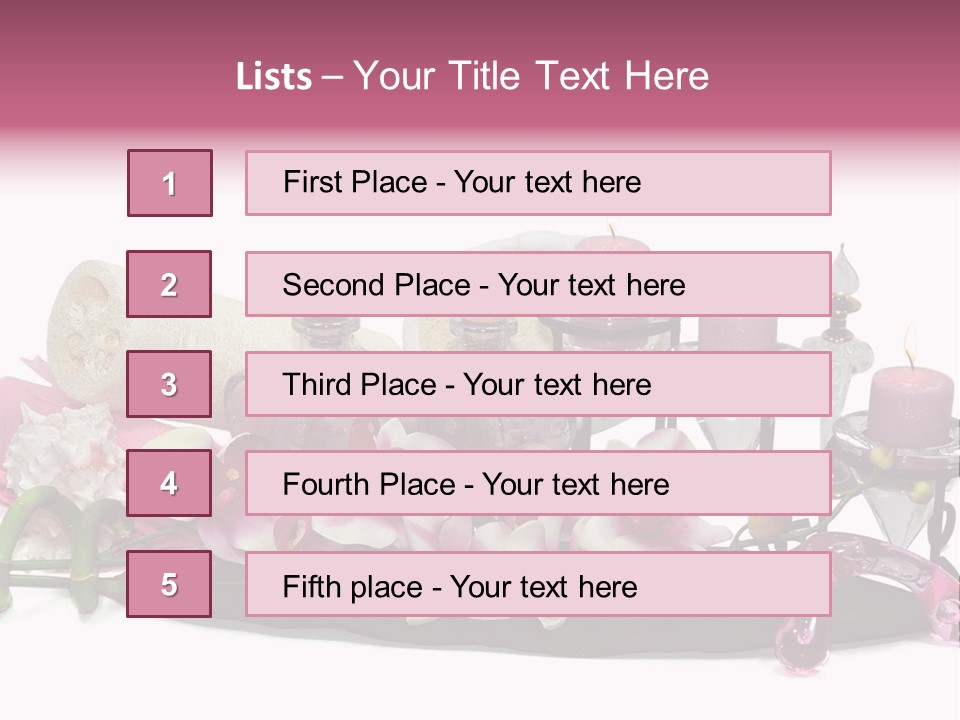 Reflexology Luxury Bath PowerPoint Template