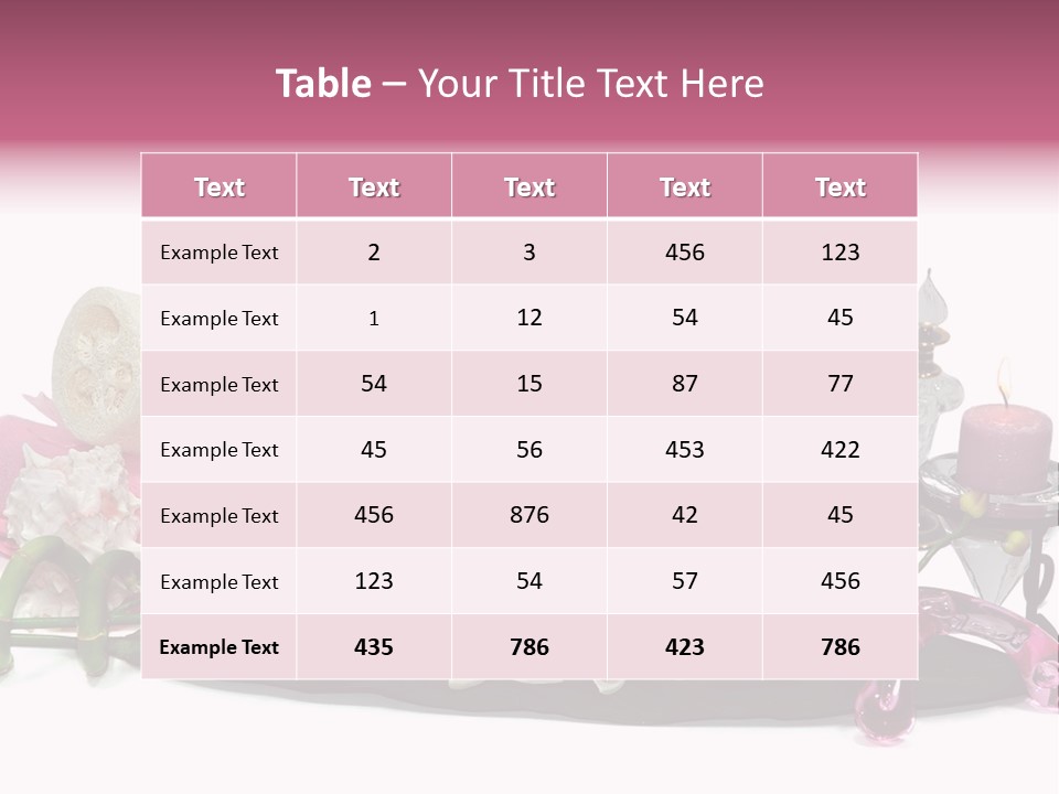 Reflexology Luxury Bath PowerPoint Template