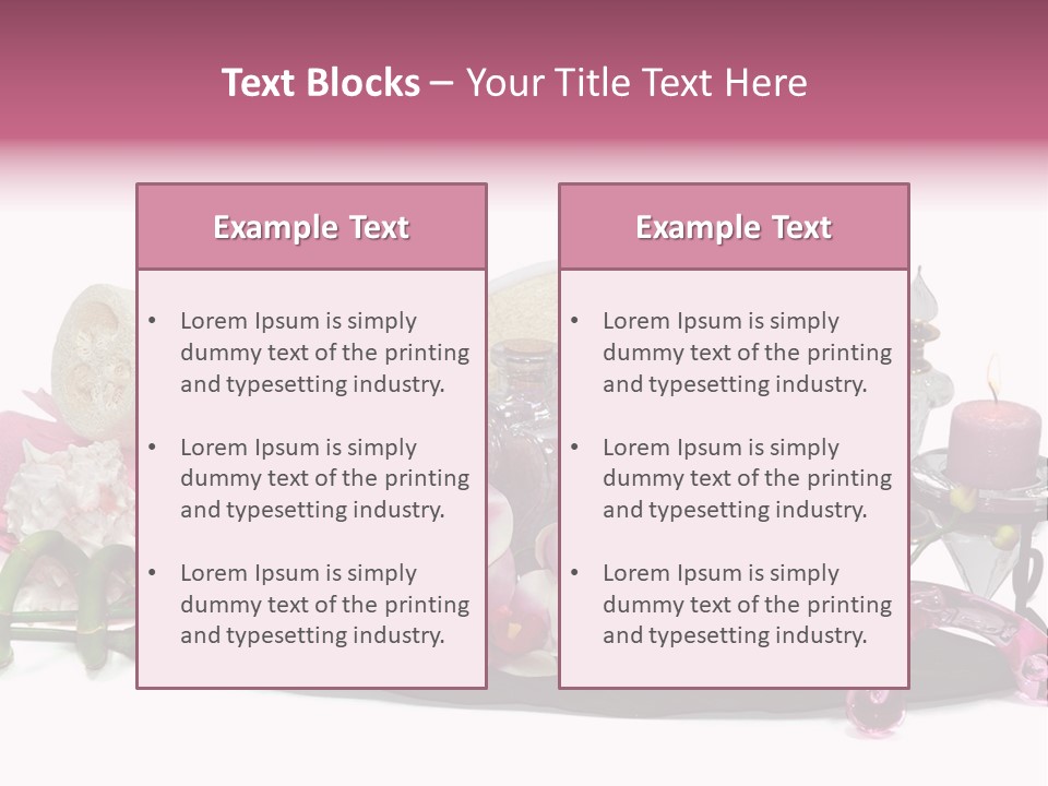 Reflexology Luxury Bath PowerPoint Template