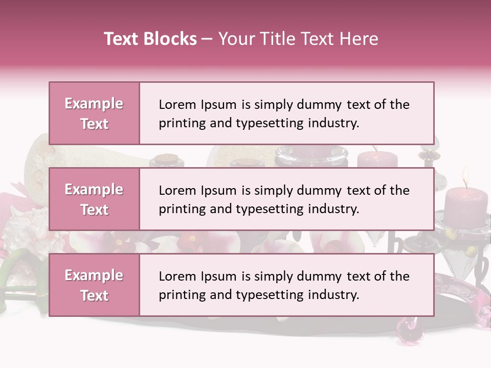 Reflexology Luxury Bath PowerPoint Template