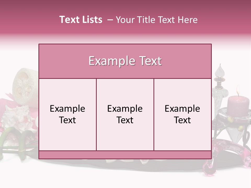 Reflexology Luxury Bath PowerPoint Template