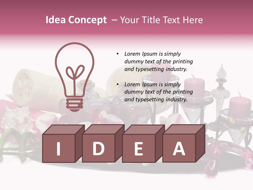 Reflexology Luxury Bath PowerPoint Template