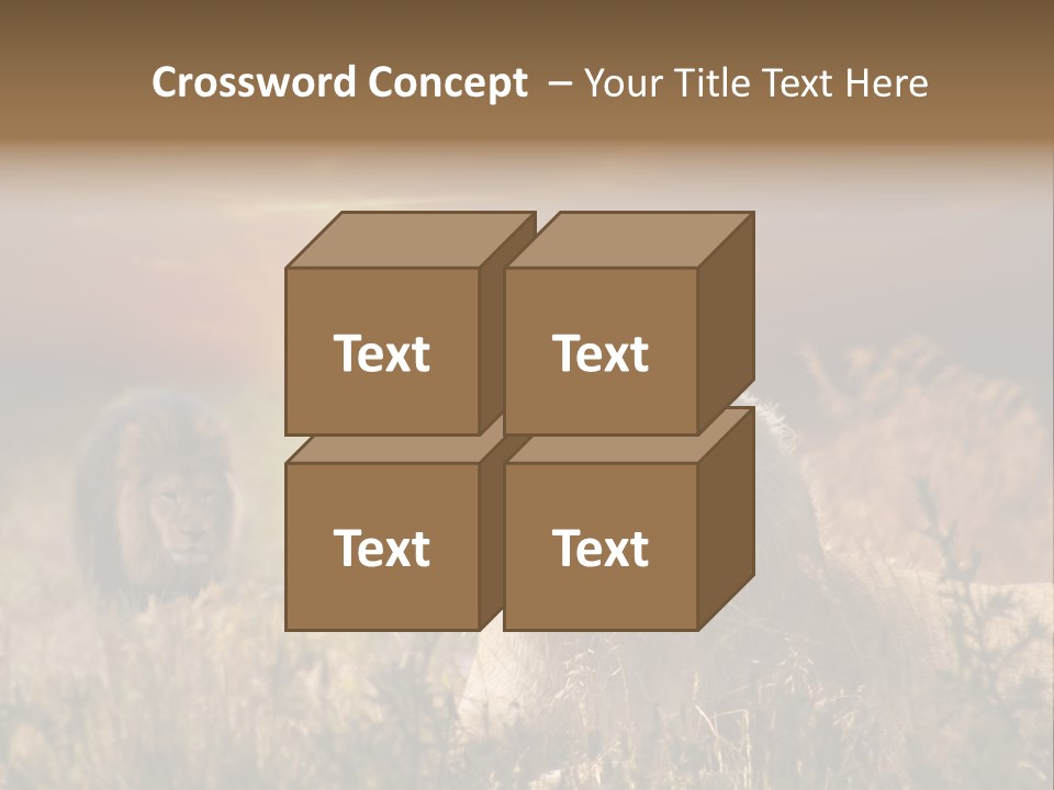 Natur Tierpark Blick PowerPoint Template