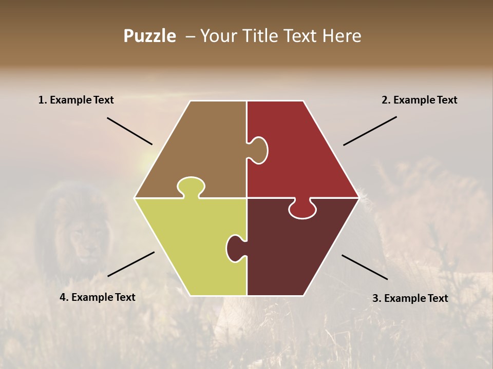 Natur Tierpark Blick PowerPoint Template