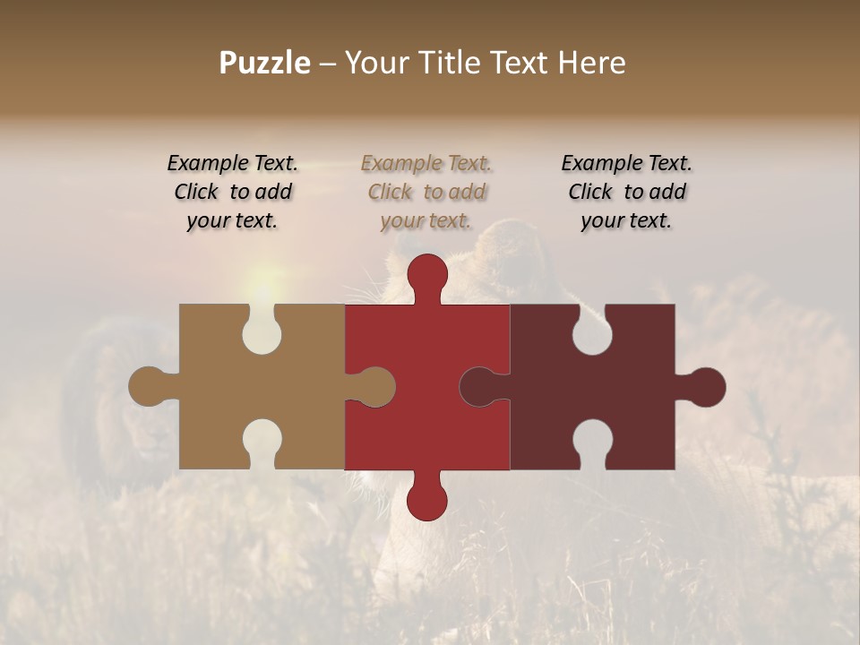 Natur Tierpark Blick PowerPoint Template