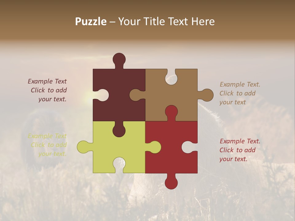 Natur Tierpark Blick PowerPoint Template