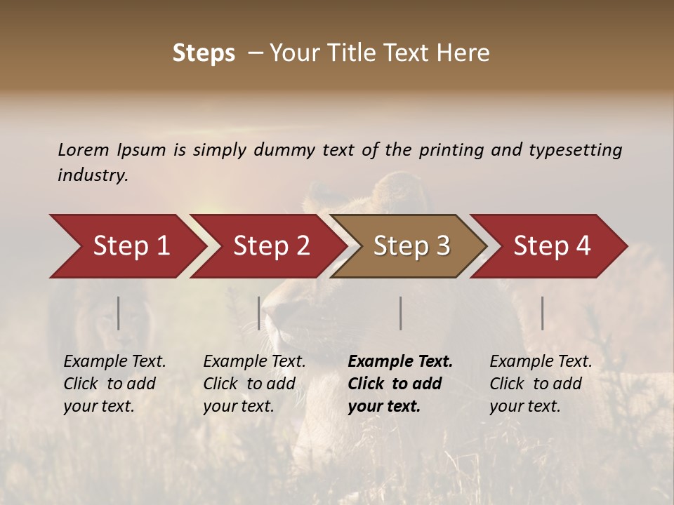 Natur Tierpark Blick PowerPoint Template