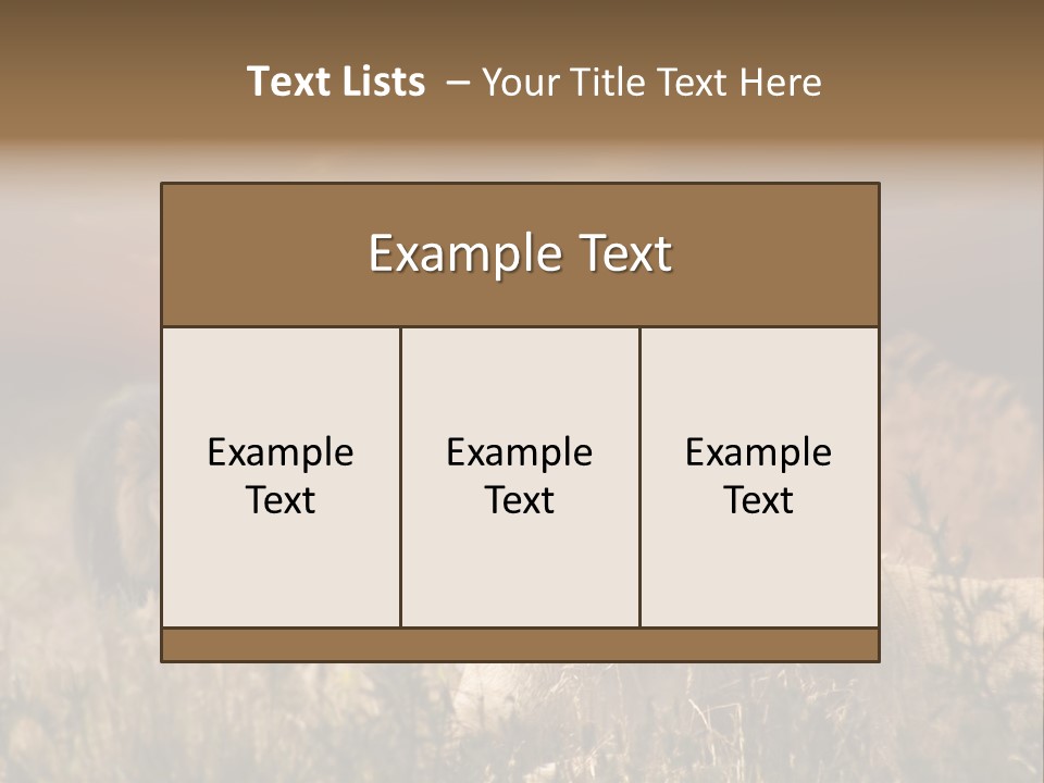 Natur Tierpark Blick PowerPoint Template