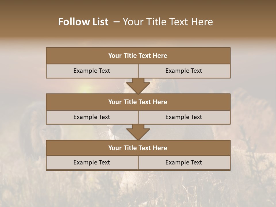 Natur Tierpark Blick PowerPoint Template