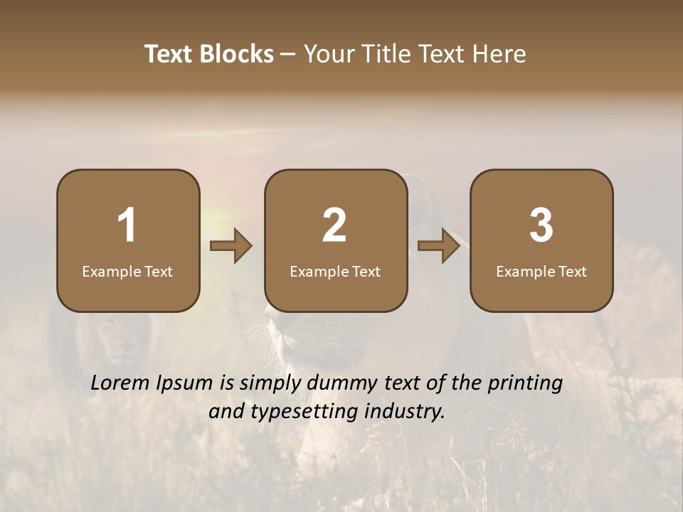 Natur Tierpark Blick PowerPoint Template