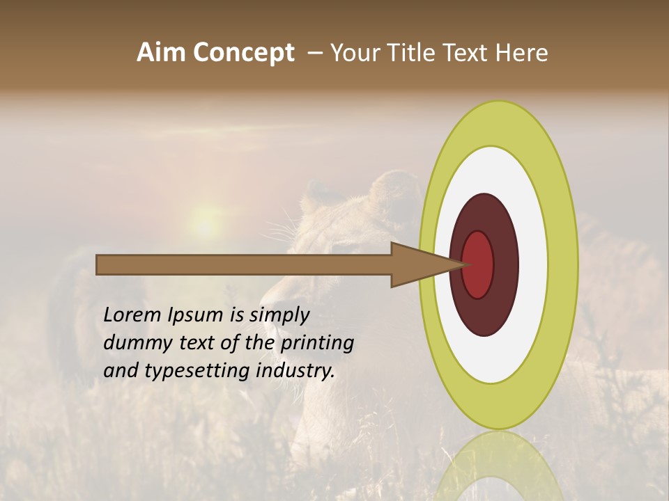 Natur Tierpark Blick PowerPoint Template