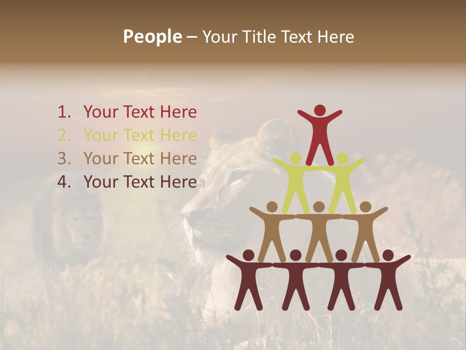 Natur Tierpark Blick PowerPoint Template