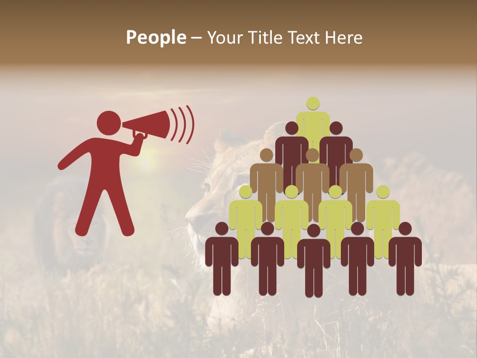 Natur Tierpark Blick PowerPoint Template