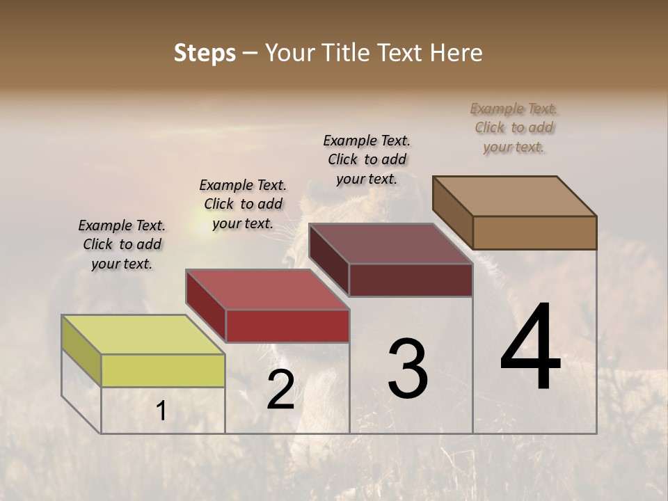 Natur Tierpark Blick PowerPoint Template