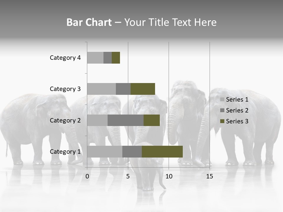 Tier Zusammenhalt Elefanten PowerPoint Template
