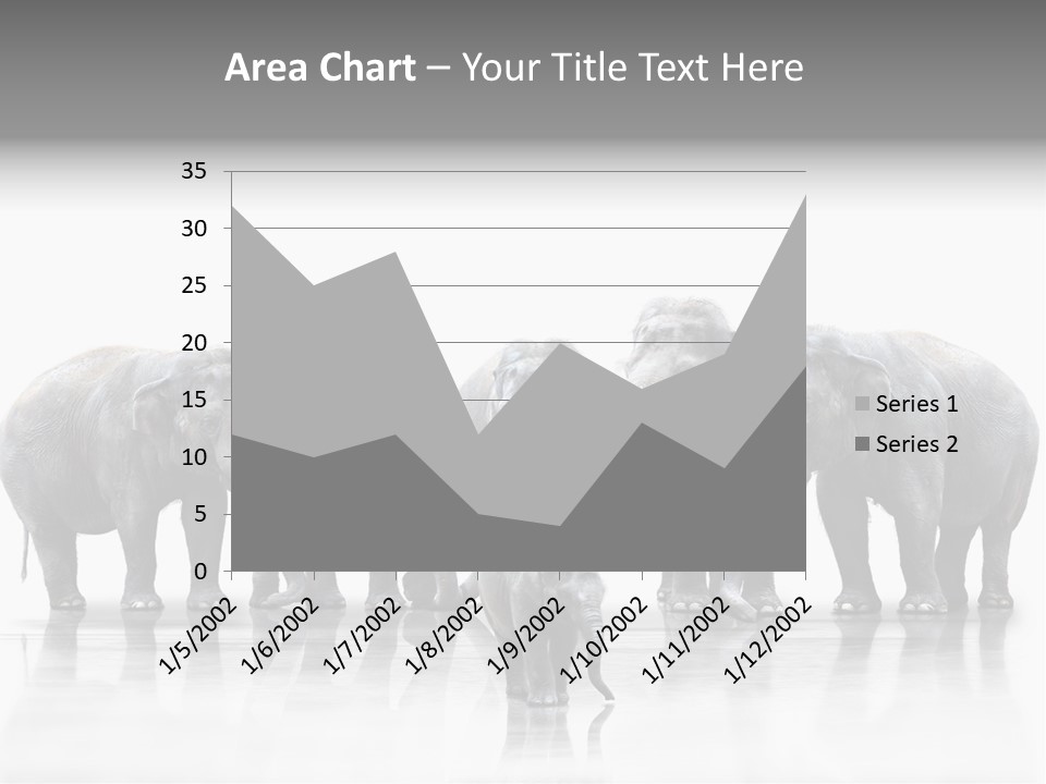 Tier Zusammenhalt Elefanten PowerPoint Template
