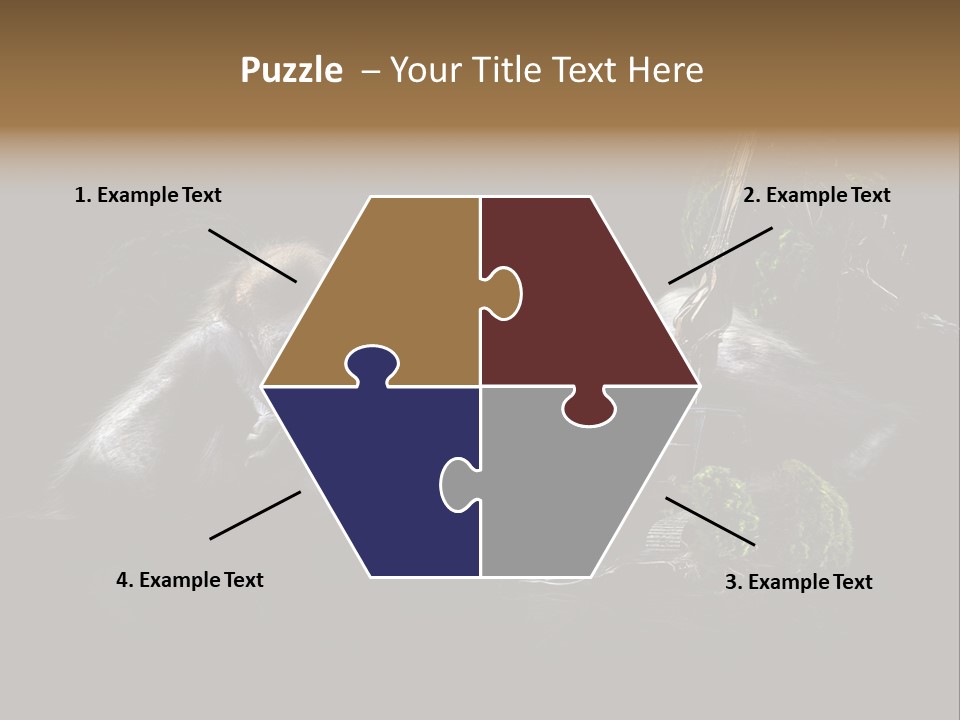 Urwald Baum Affe PowerPoint Template